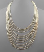 Bead Row Layered Necklace