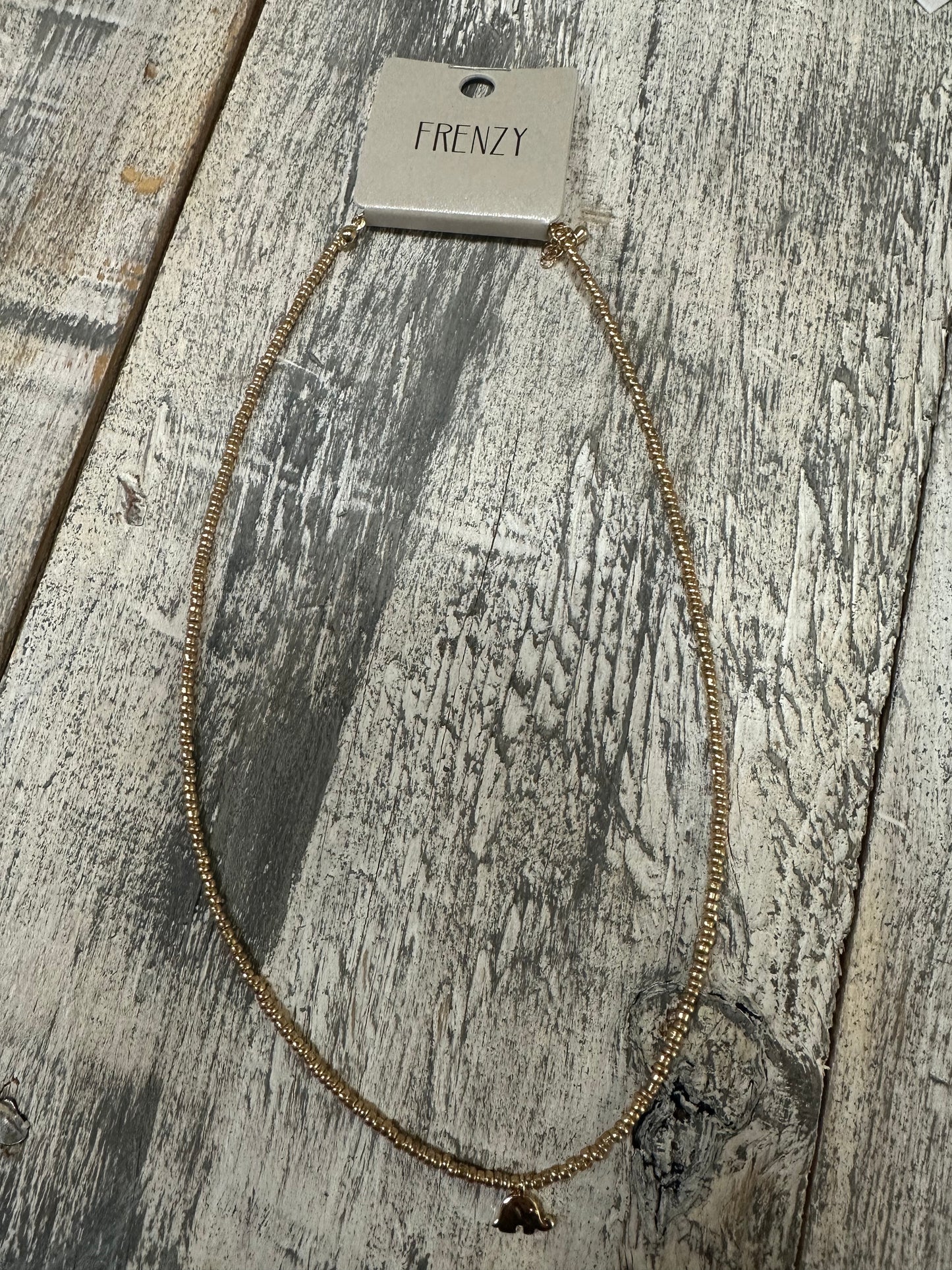 Bead Elephant Necklace