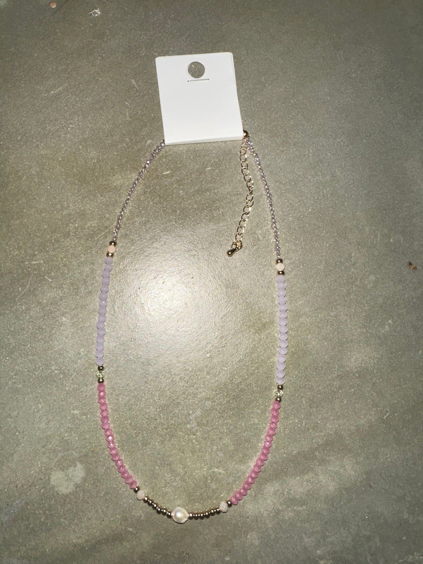 Pink Pearl Ball Necklace