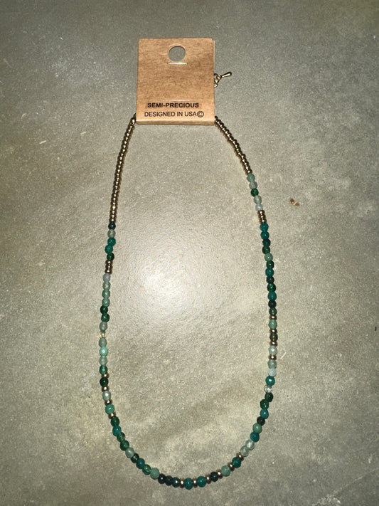 Green & Gold Necklace